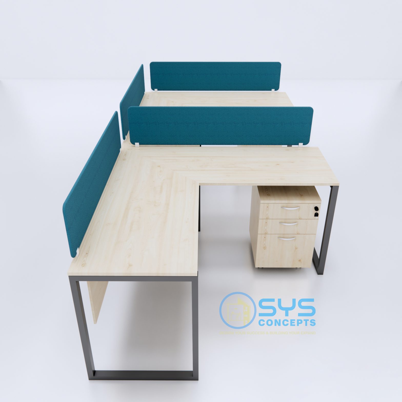Desking System For Computer Desking System 003B